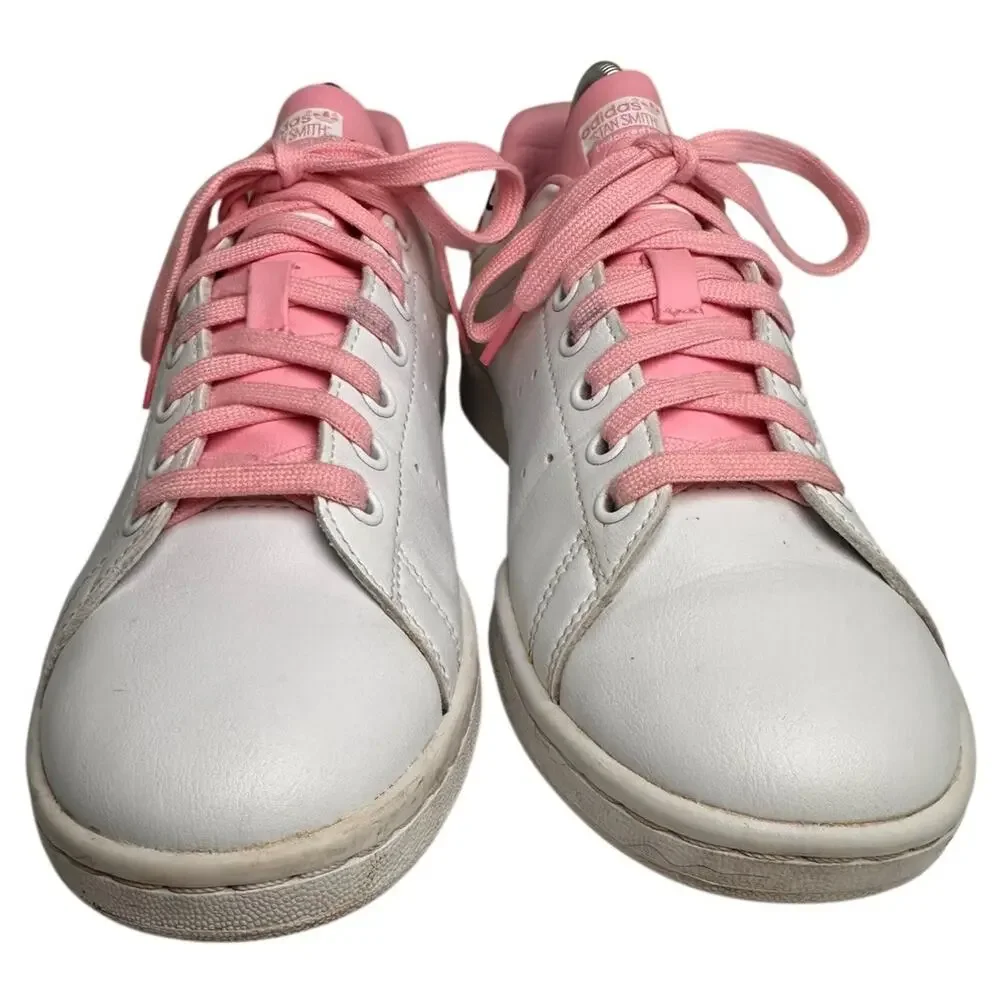 Adidas‎ Stan Smith FX5680 Doodle Graphic Leather Sneakers Pink White 8.5